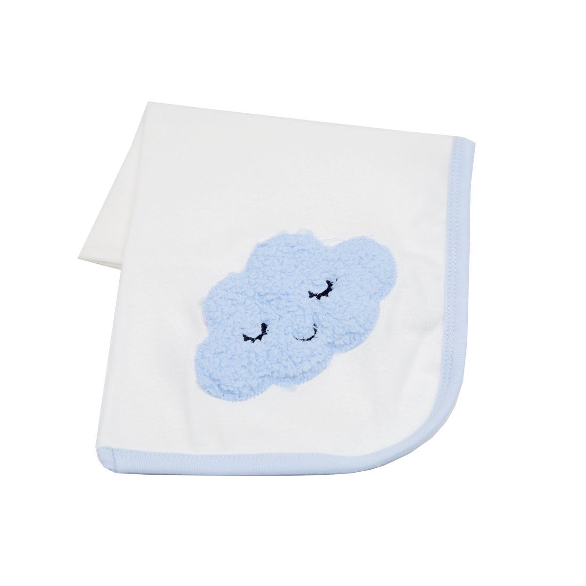 A soft and cozy Sleepy Time Receiving Blanket designed for newborns, featuring a gentle fabric and a soothing color palette.