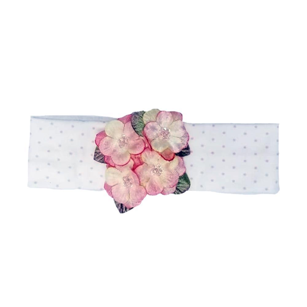 A vibrant floral headband featuring colorful summer blooms, perfect for enhancing summer outfits.