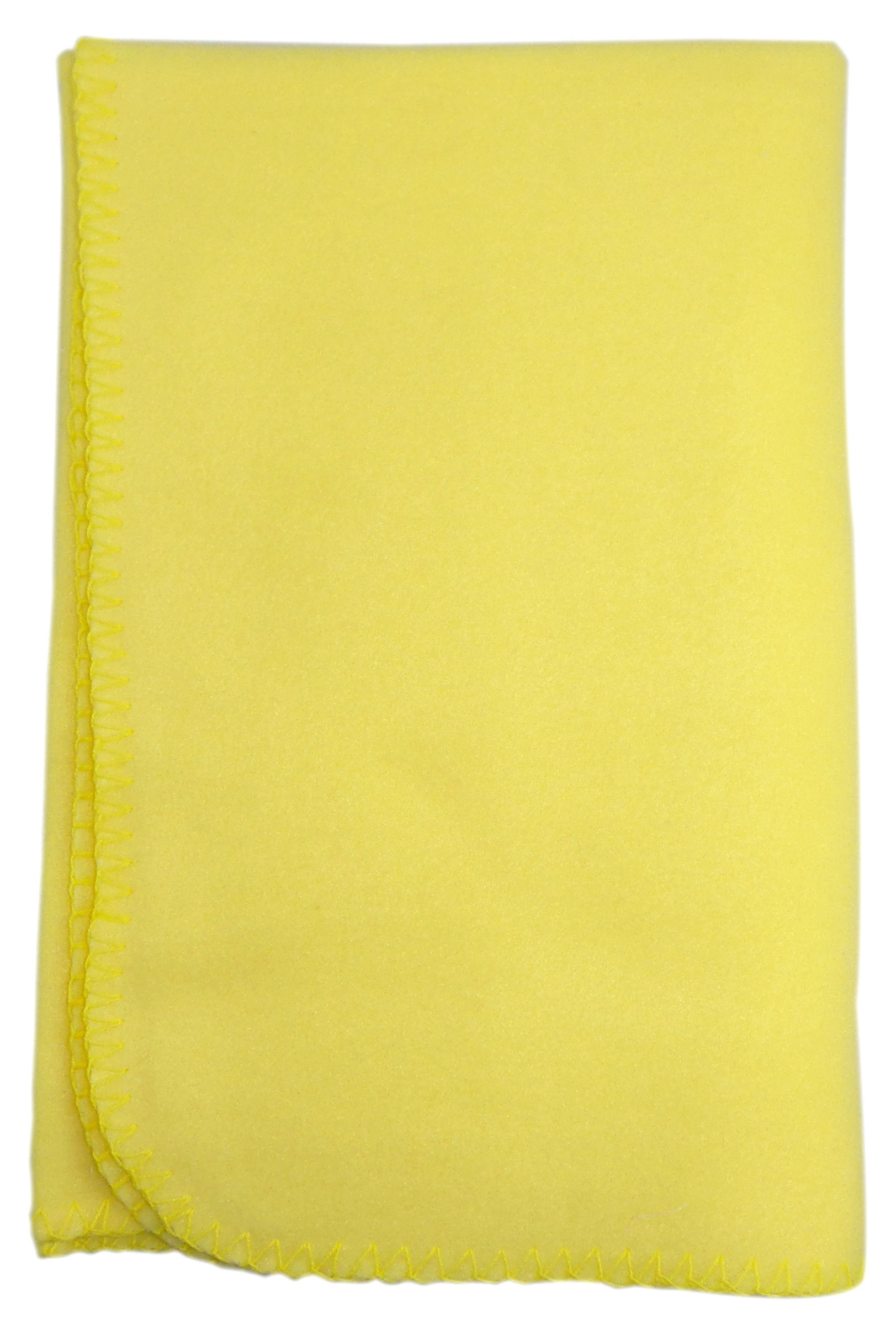 A cozy Blank Yellow Polarfleece Blanket made of soft 100% cotton flannel, ideal for keeping babies warm during outdoor activities.