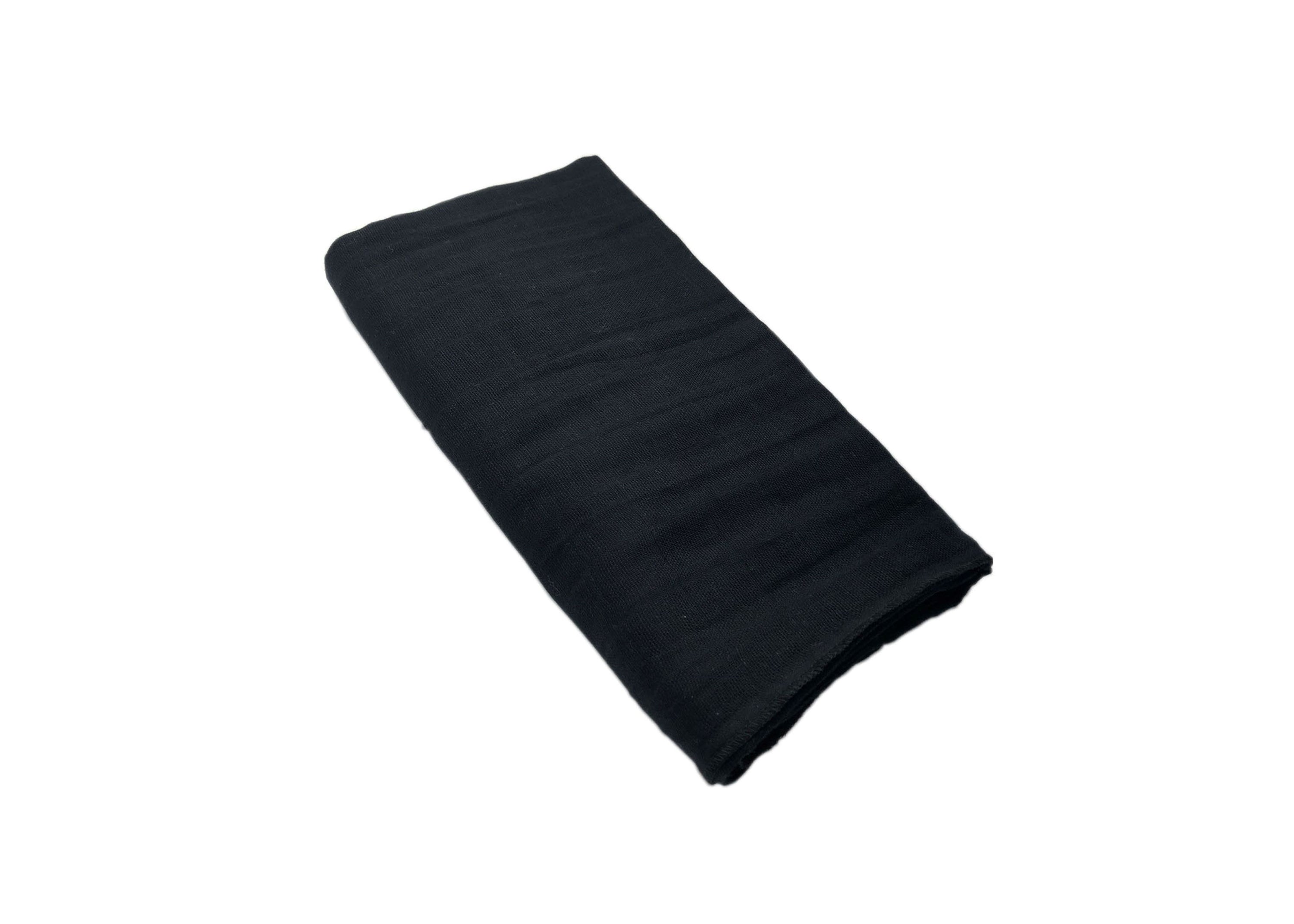 Two Pack of OLLI+LIME Swaddles in Black and White, showcasing luxurious cotton muslin fabric, perfect for modern nurseries.