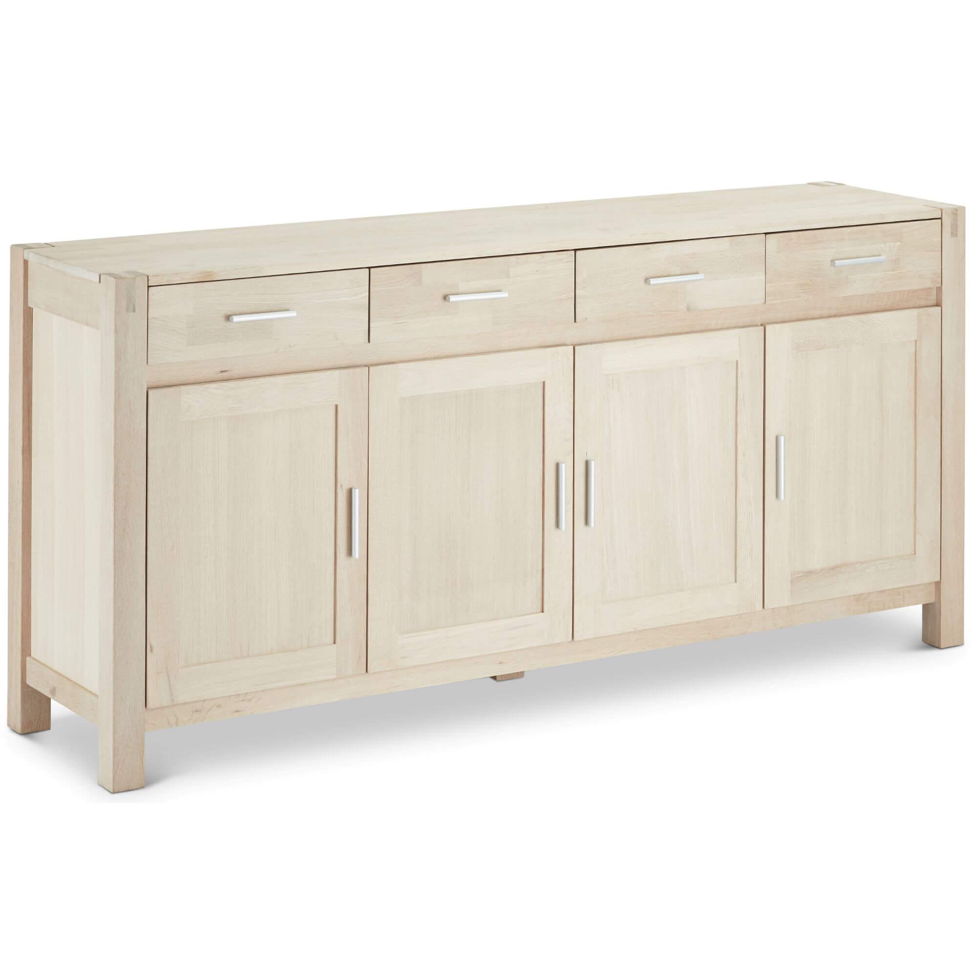 Texas Solid Oak 4-Door Sideboard showcasing its elegant design and natural wood finish.