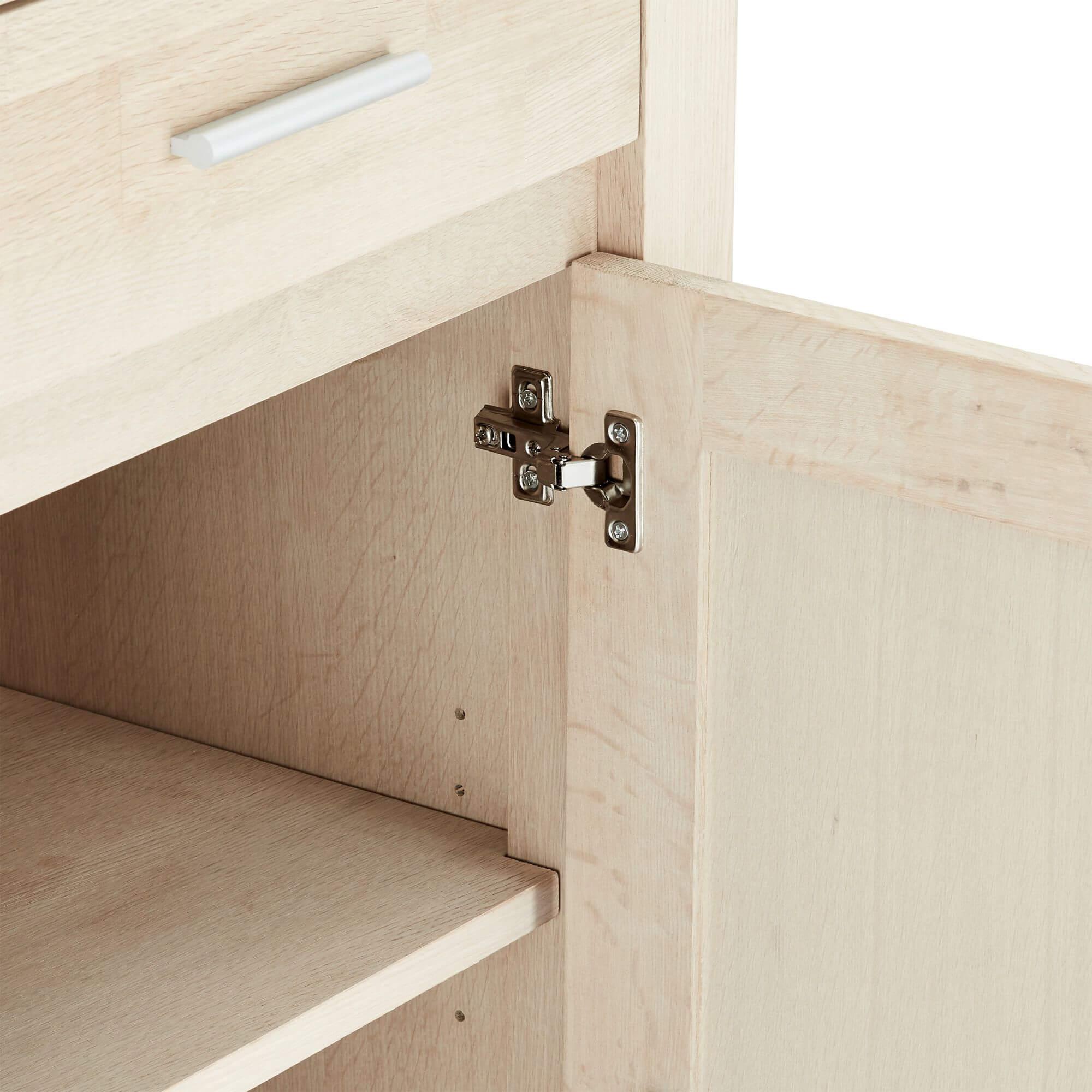 Texas Solid Oak 4-Door Sideboard showcasing its elegant design and natural wood finish.