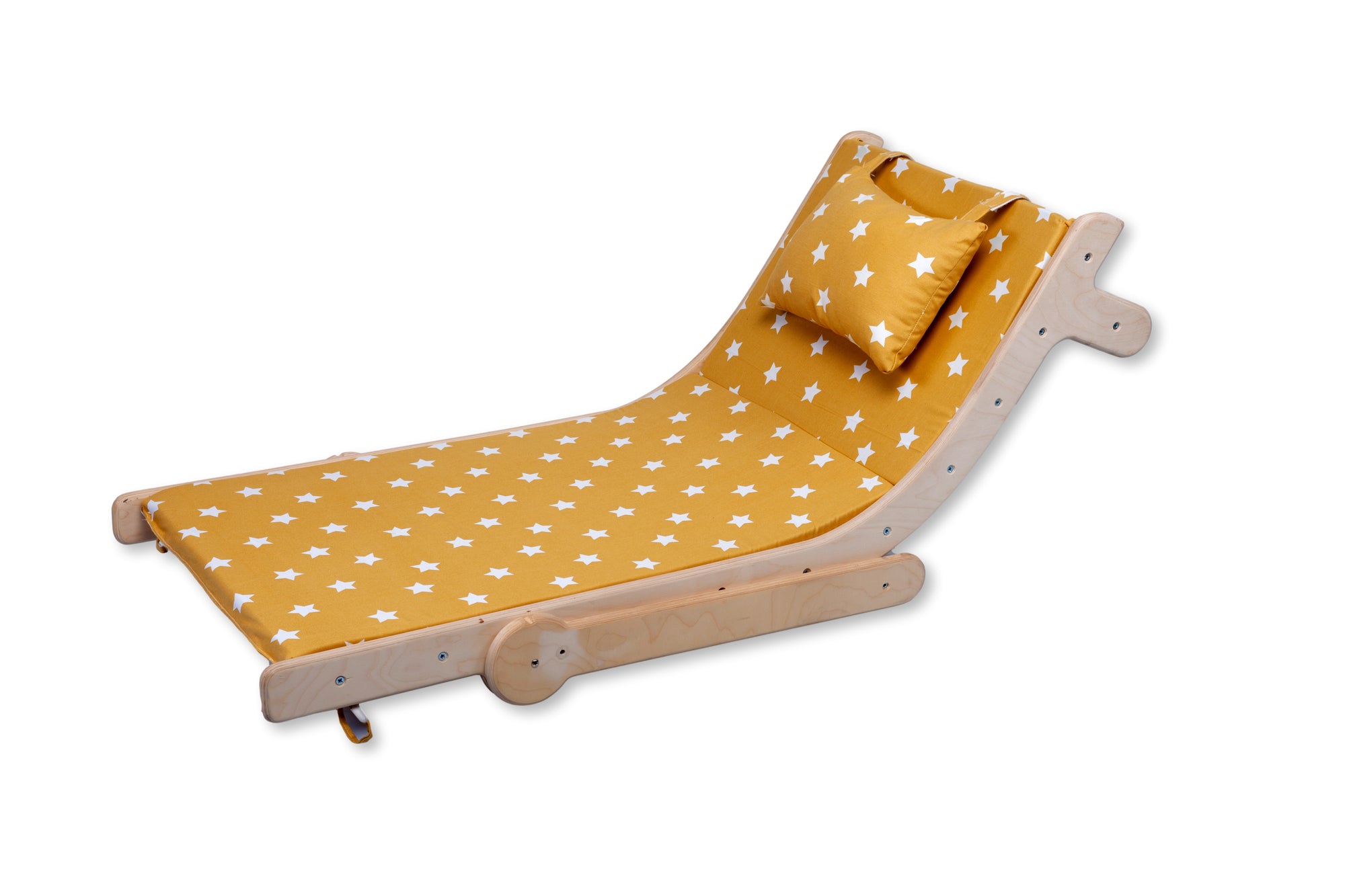 Adjustable lounge chair for kids with a comfy removable pad, designed for comfort and style.