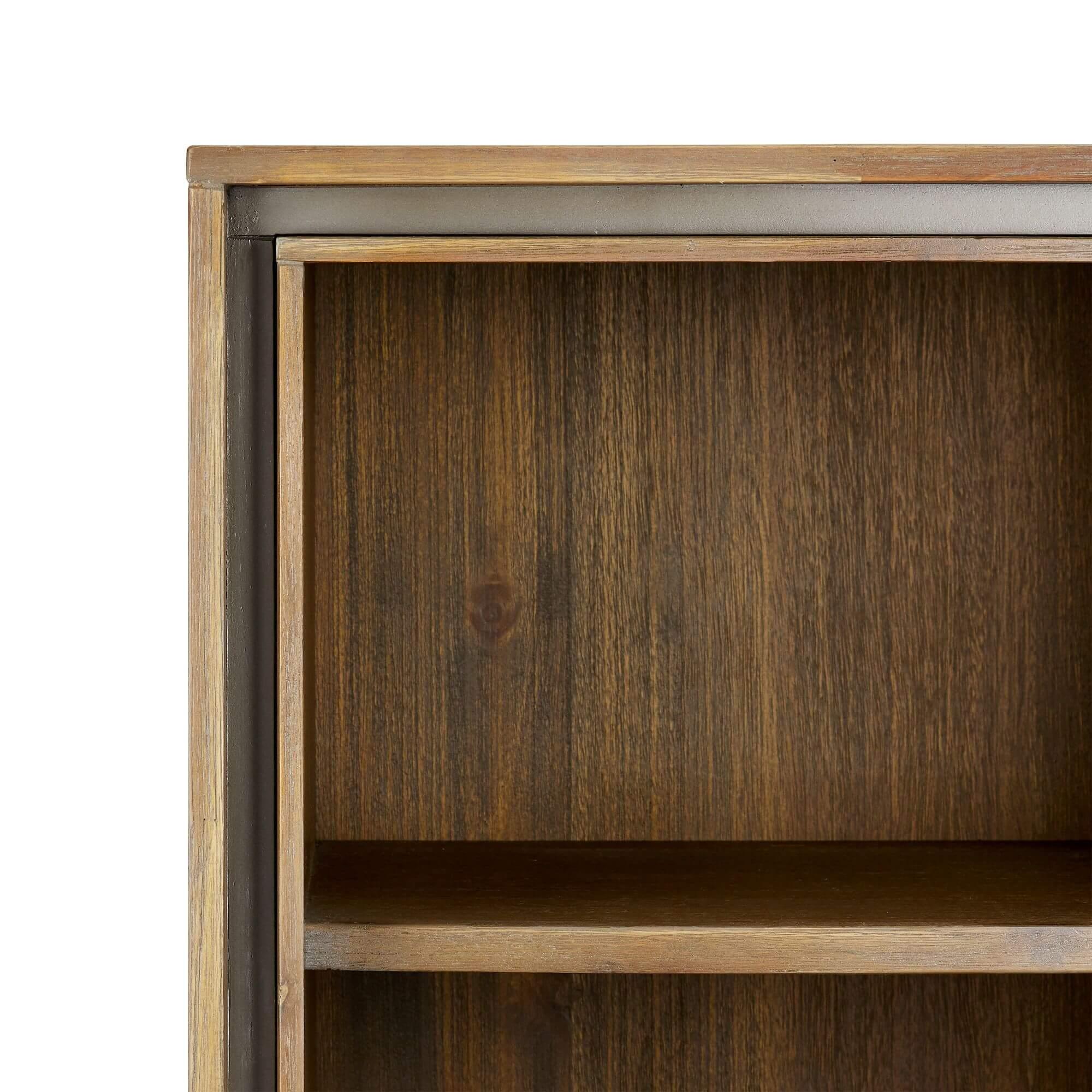 Highboard Malaga made of solid acacia wood, featuring elegant design and functional storage compartments.