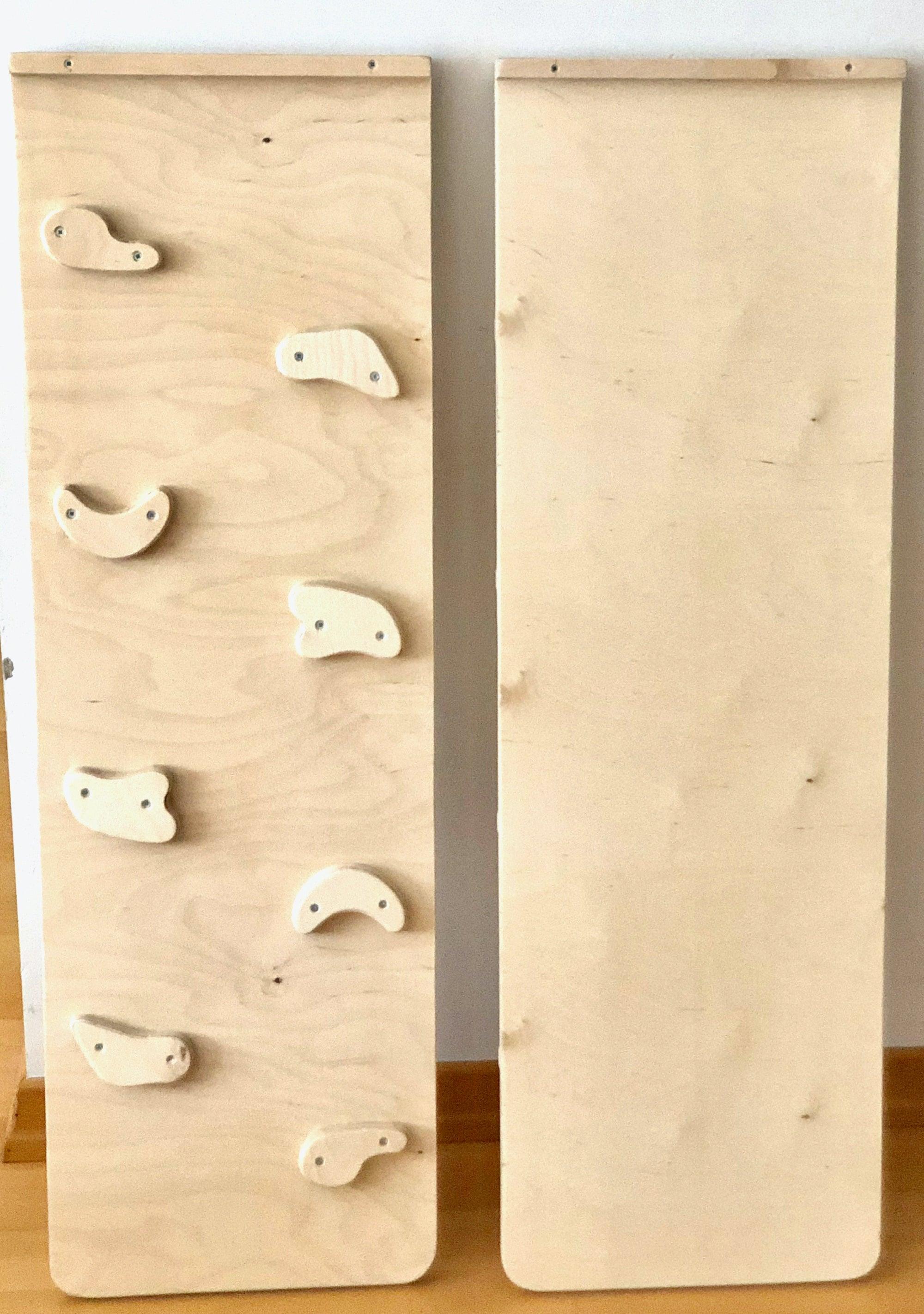 Montessori Arch Rocker with Ramp and Pillow, designed for children's active play, featuring a curved wooden structure and a soft pillow.