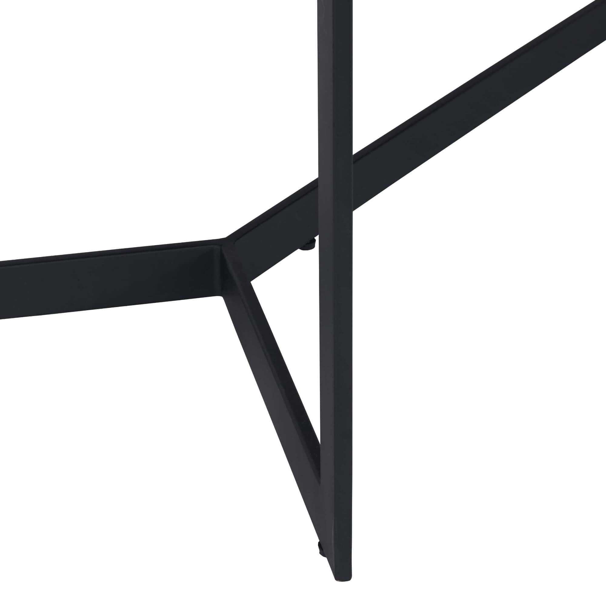 Rectangular Black Oak Coffee Table 140x80 cm Tokyo with sleek design and spacious surface, perfect for modern interiors.