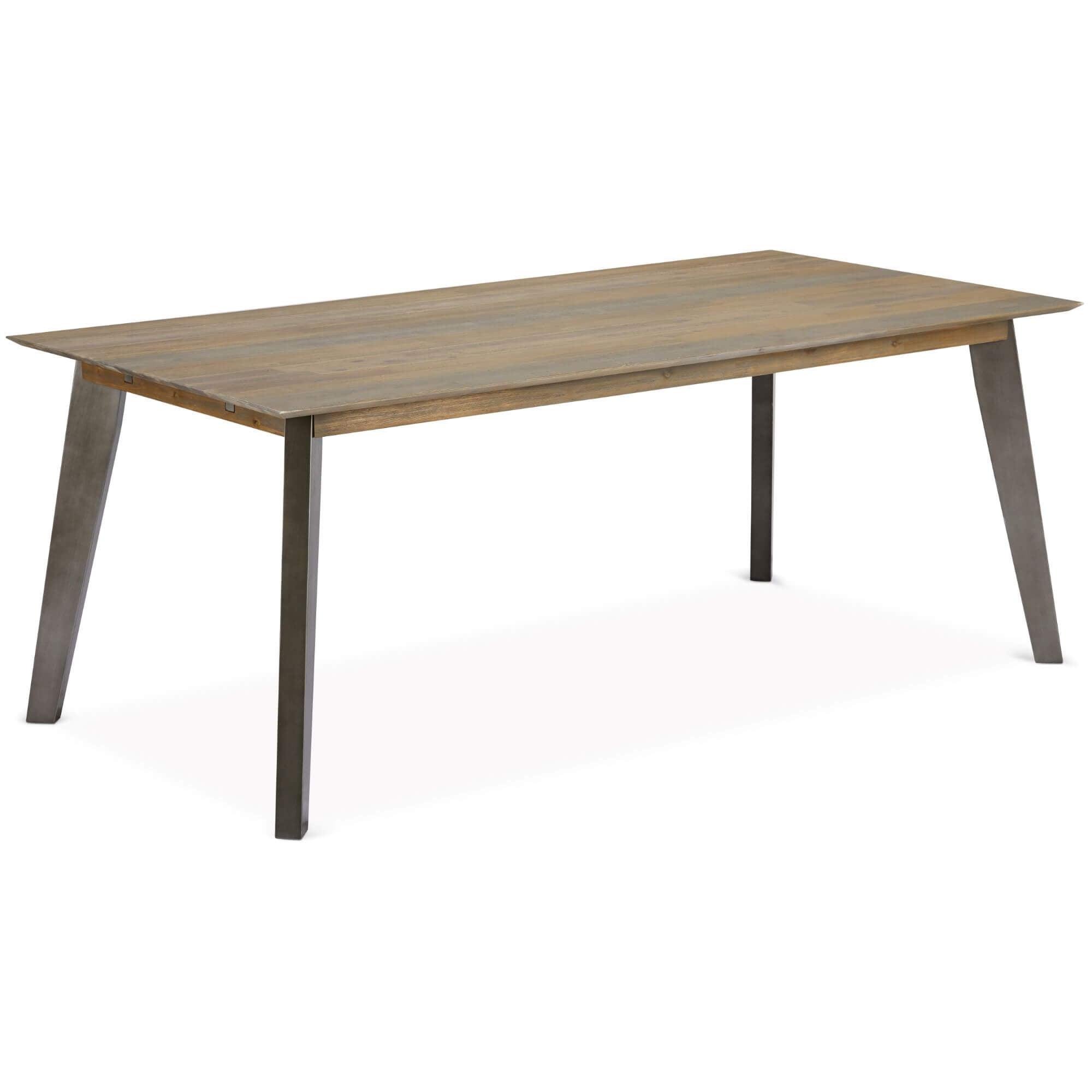 Malaga Rectangular Solid Acacia Dining Table, showcasing its elegant design and natural wood finish.