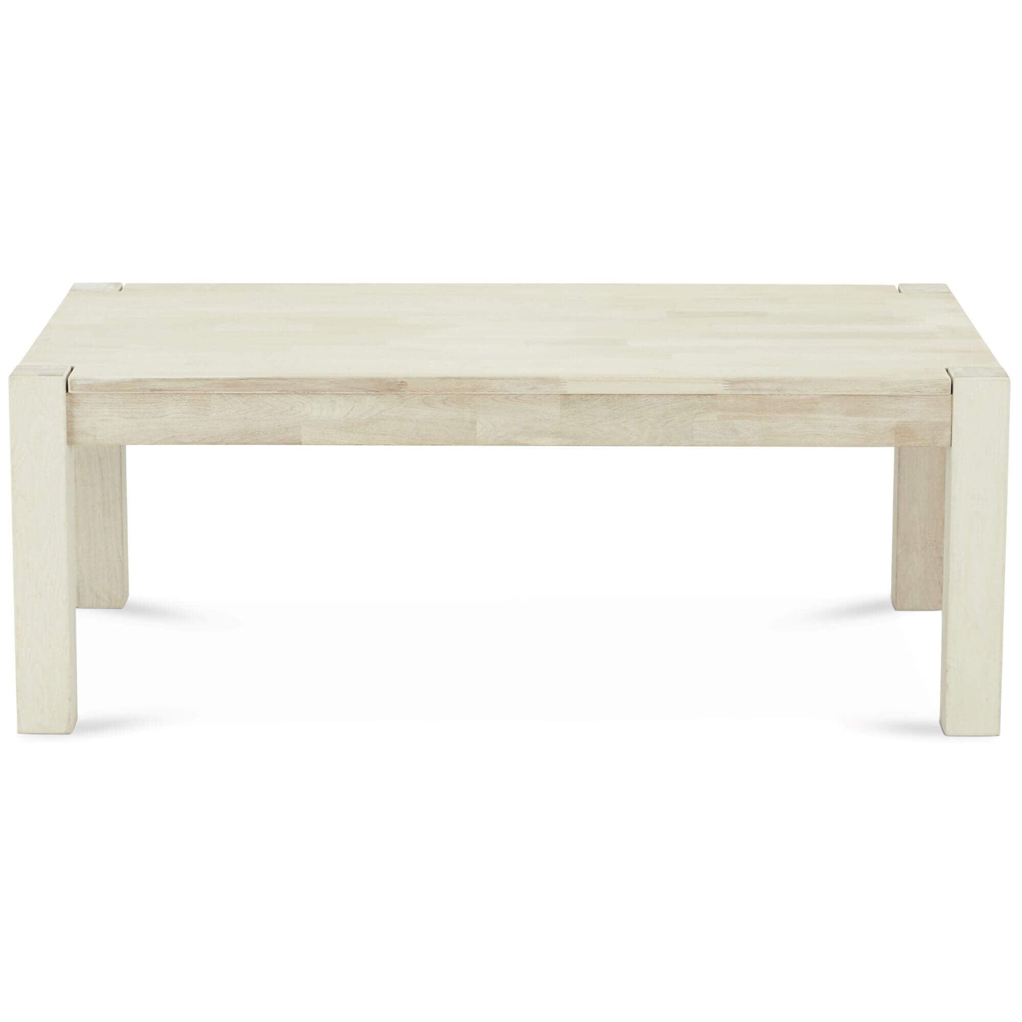 Texas Rectangular Solid Oak Coffee Table 140x80 cm with clean lines and natural wood finish.