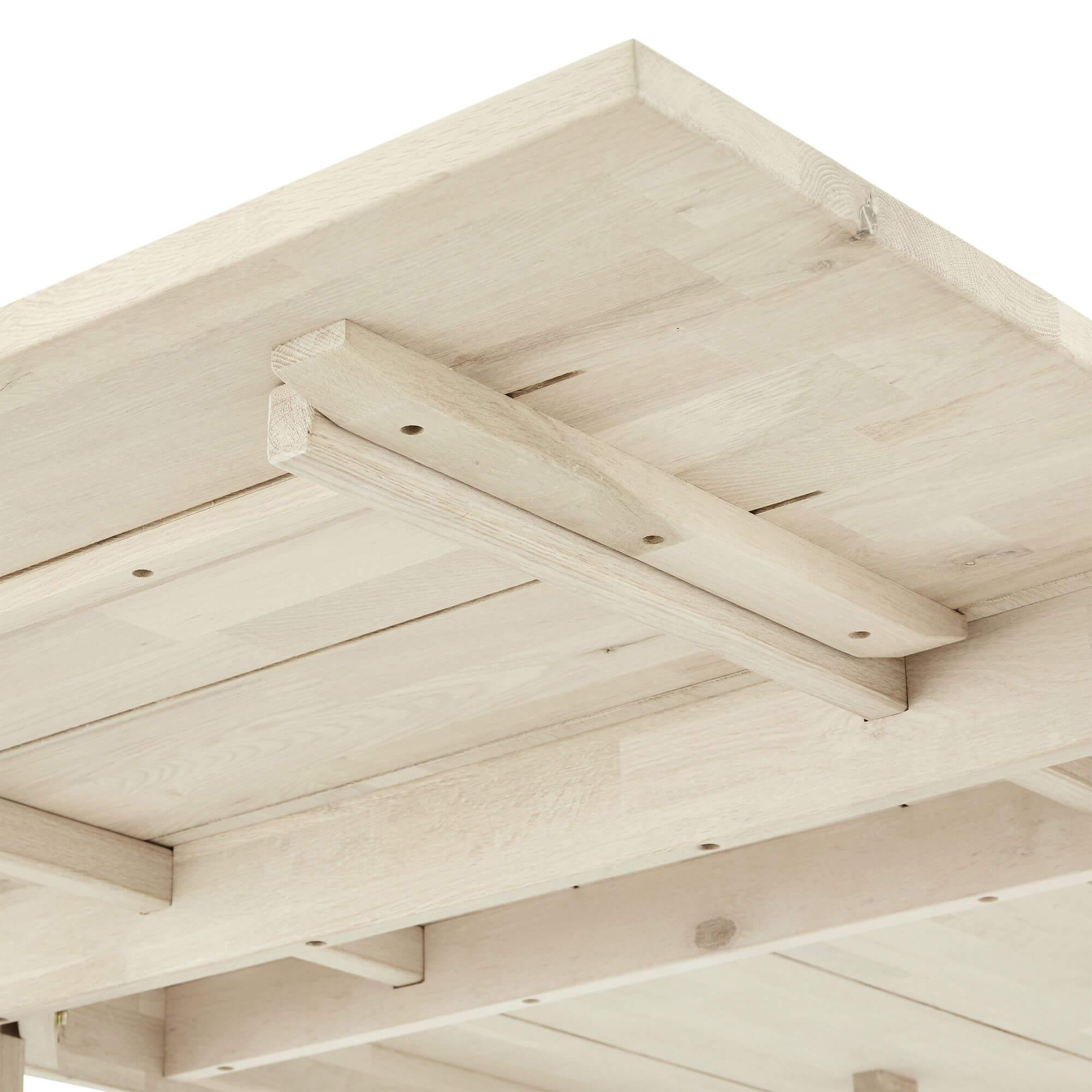 Rectangular Solid Oak Extension Plate 100x50 cm Texas, showcasing its elegant design and natural wood texture.