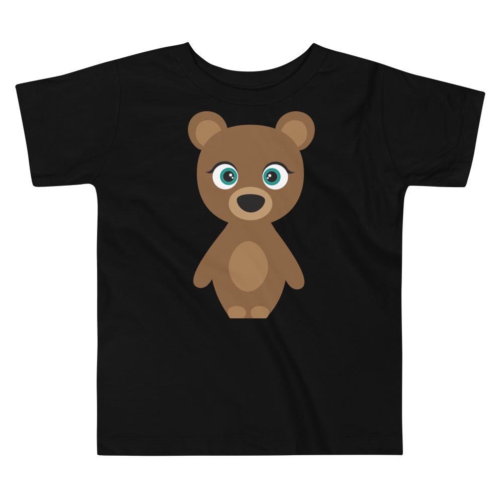 Bear Kritter Toddler T-shirt made of 100% cotton, featuring a cute bear design, perfect for young children.
