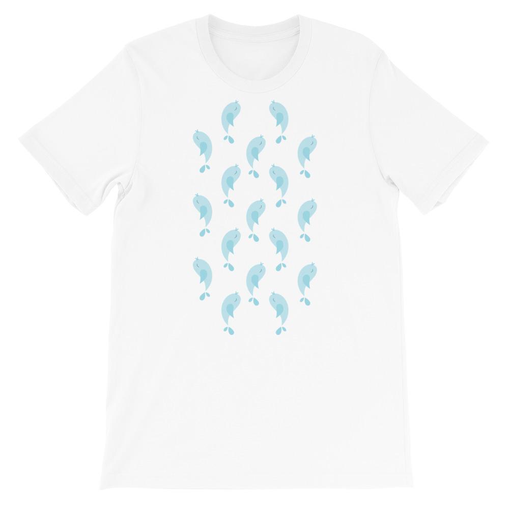 Birdie Adult Unisex T-shirt in various colors, showcasing its soft fabric and comfortable fit.