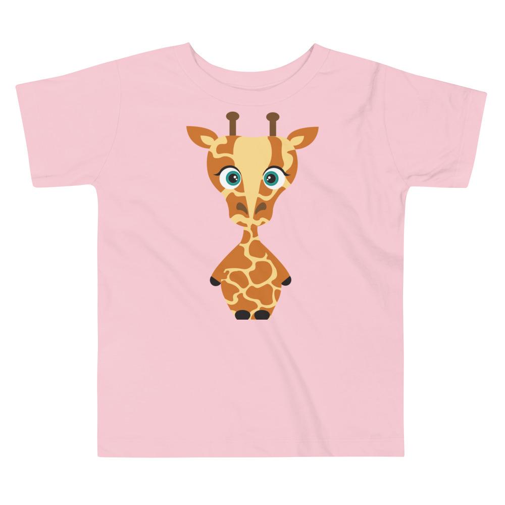 Giraffe Kritter Toddler T-shirt in vibrant colors, showcasing a playful giraffe design, perfect for young children.