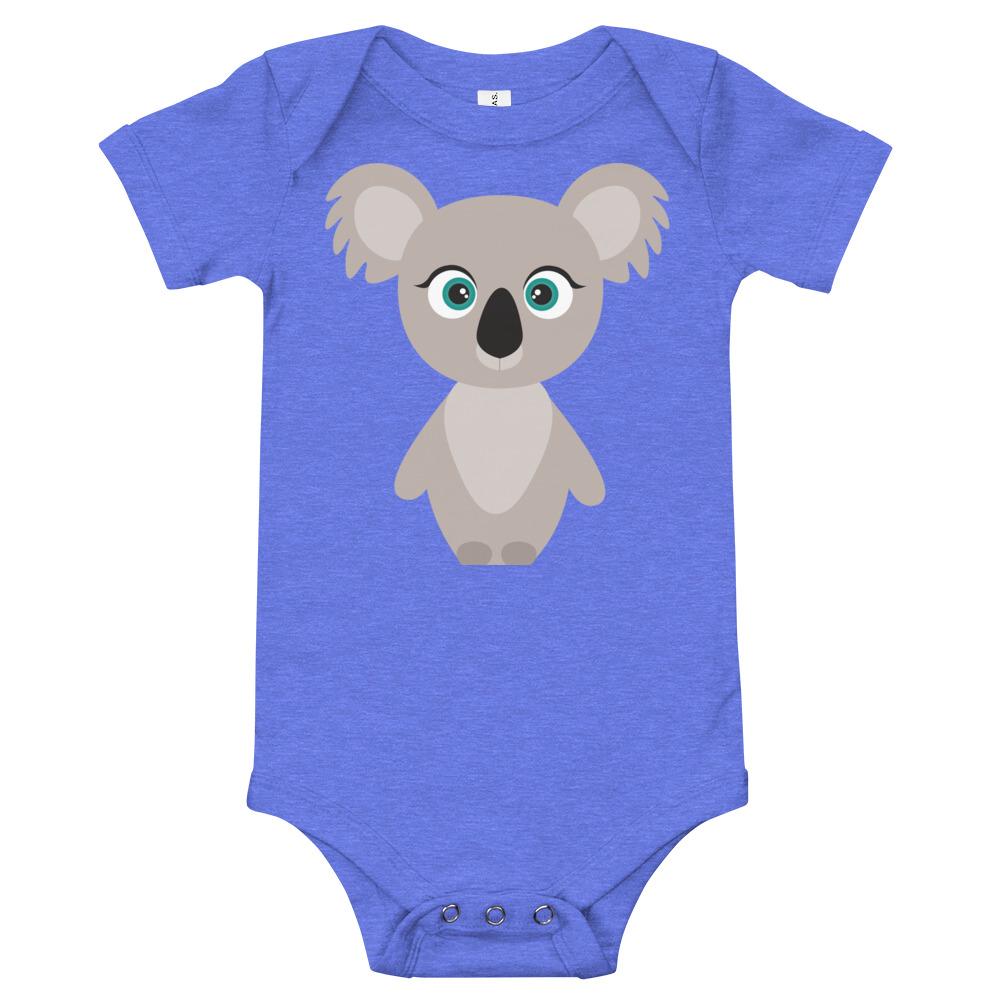 Koala Kritter Onesie made from soft cotton, featuring an envelope neckline and snap leg closure, perfect for babies.