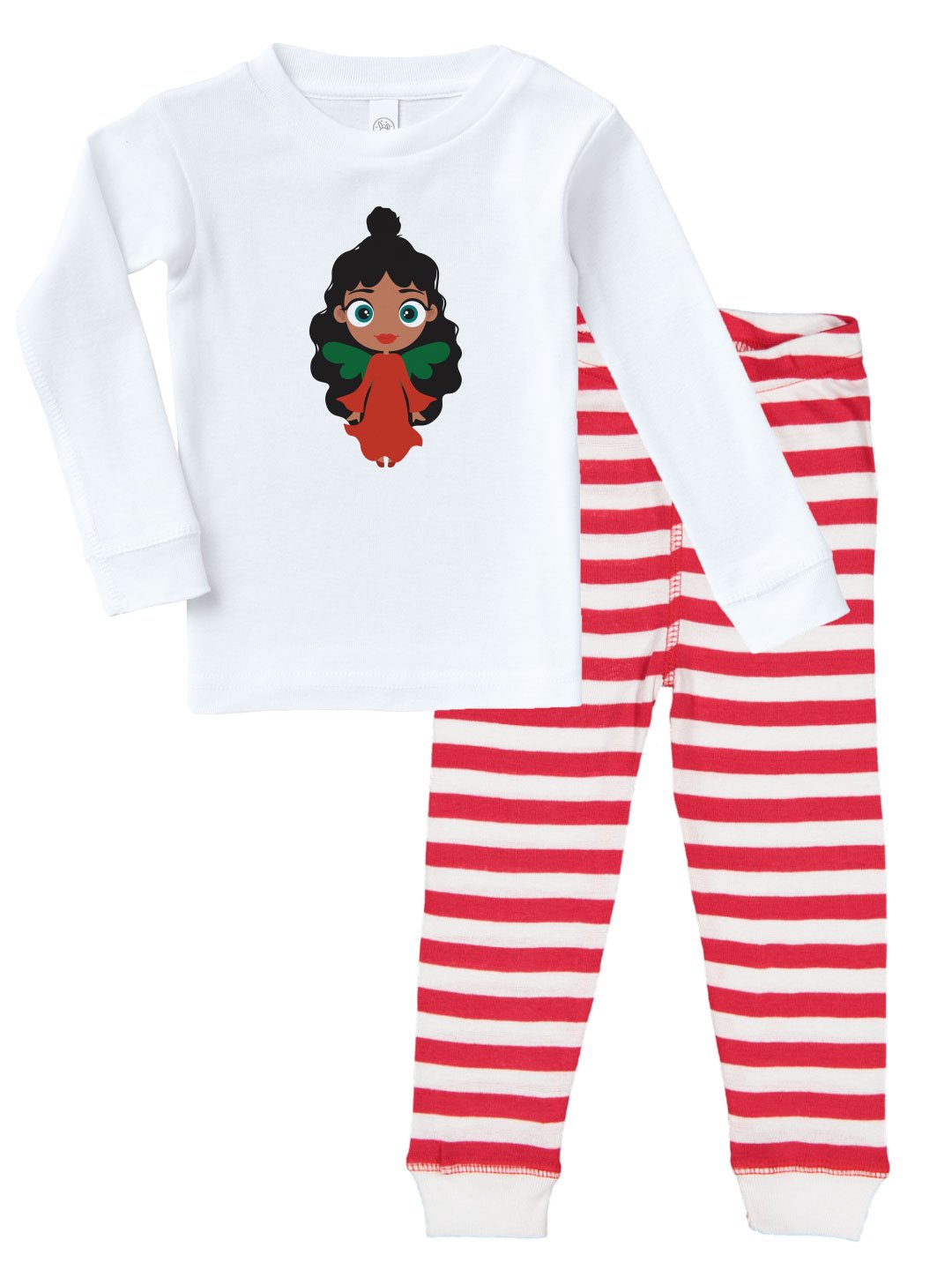 Kritter Christmas Angel Infant/Toddler Pajamas featuring festive design for holiday celebrations.