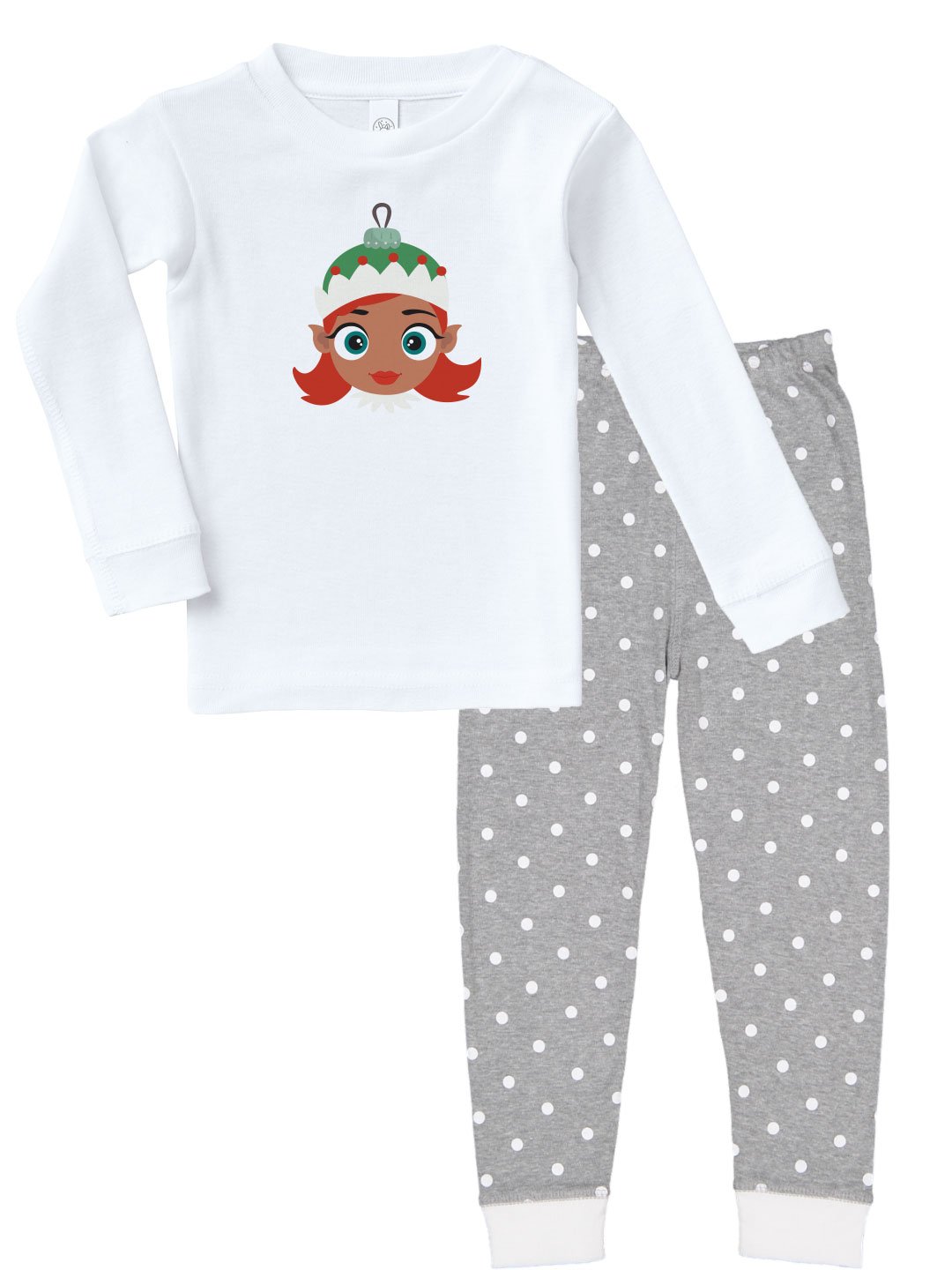 Kritter Christmas Elf Girl Ornament featuring a cute elf girl design, perfect for infants and holiday decorations.