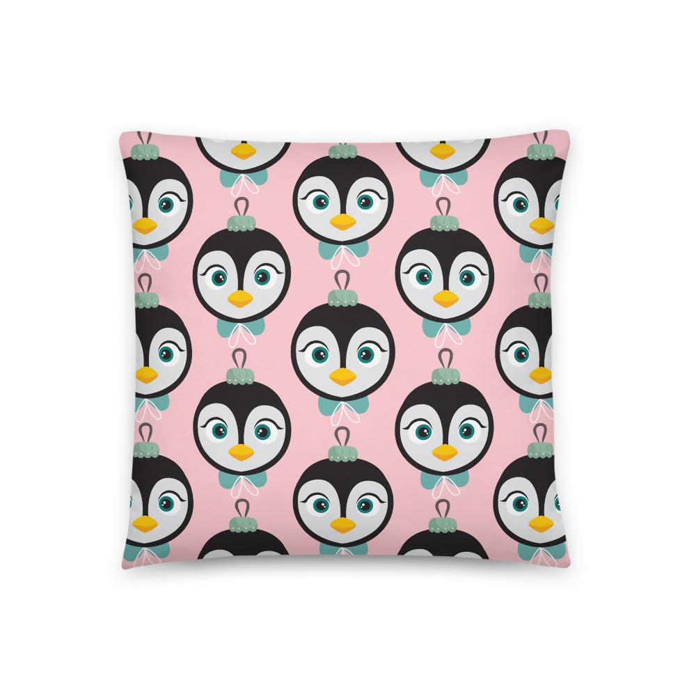 Kritter Christmas Penguin Ornament featuring a reversible design with a hidden zipper, made from 100% polyester, perfect for holiday decor.