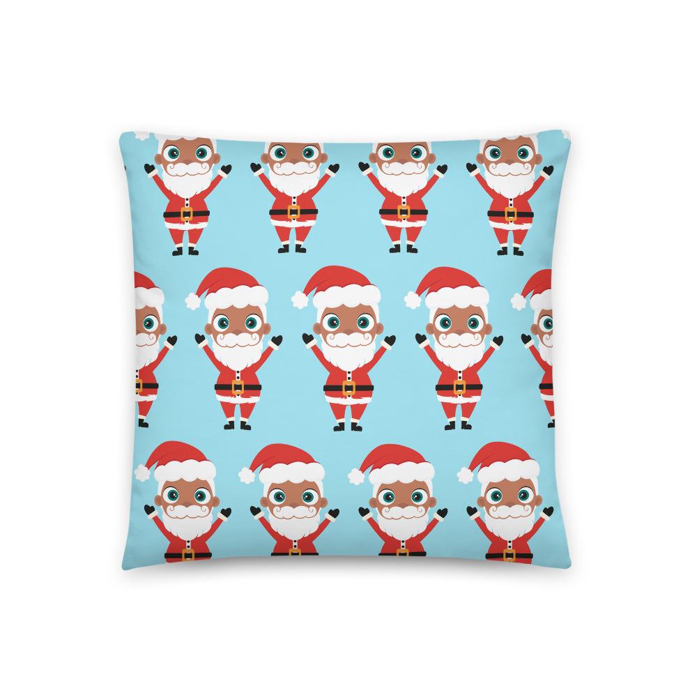 Kritter Christmas Santa Claus Reversible Throw featuring festive Santa design and hidden zipper.