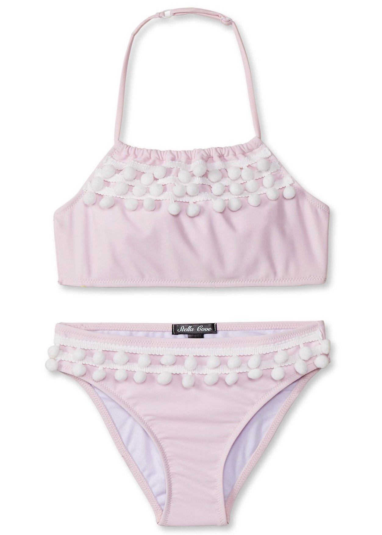Main Pink Bikini with Pom Poms image