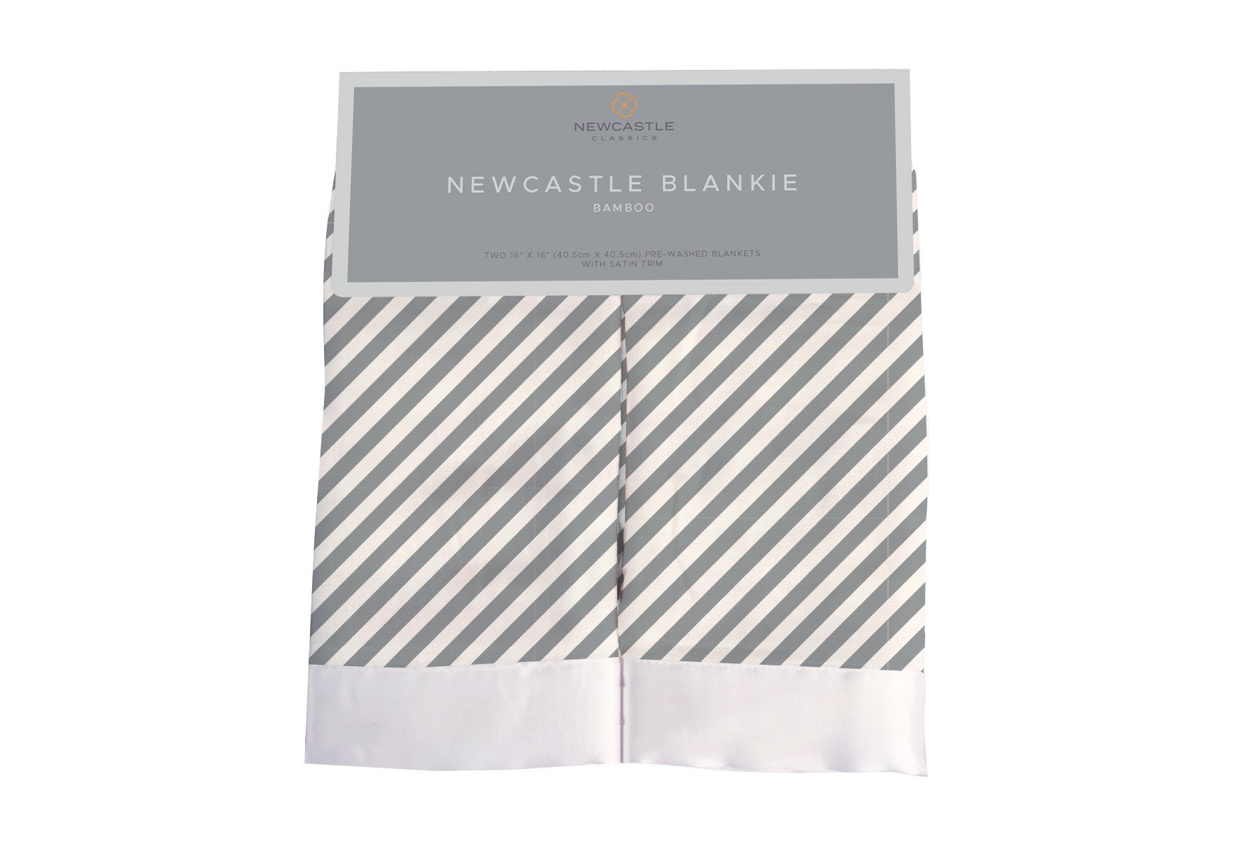 Finley Stripe Bamboo Muslin Security Baby Blankie, soft and cuddly, perfect for babies, featuring a stylish stripe design.