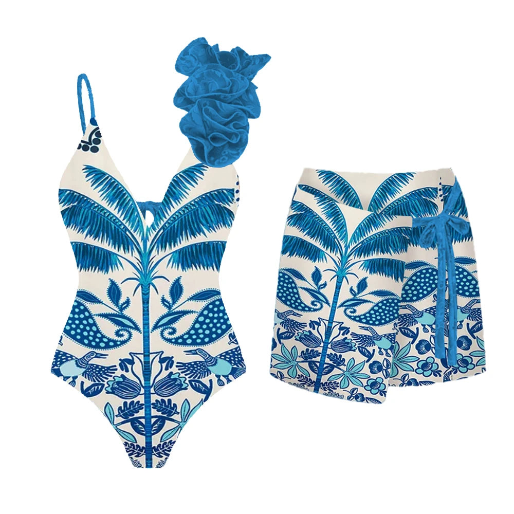 Amazon one piece swimsuit by Sexikinis Swim, featuring vibrant prints and a flattering design for women.