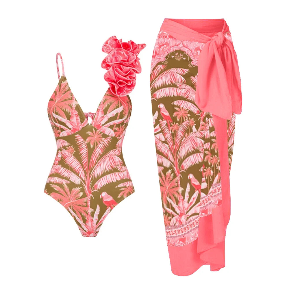 Amazon one piece swimsuit by Sexikinis Swim, featuring vibrant prints and a flattering design for women.