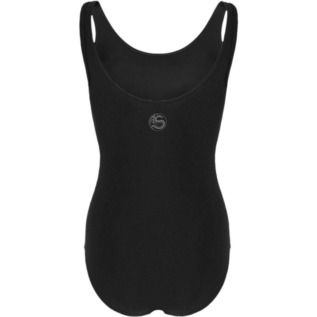 BRIGHT EYES Allover Scoop Back Padded Swimsuit featuring a cute kitten with purple eyes on a slashed top, made from skin-friendly fabric.