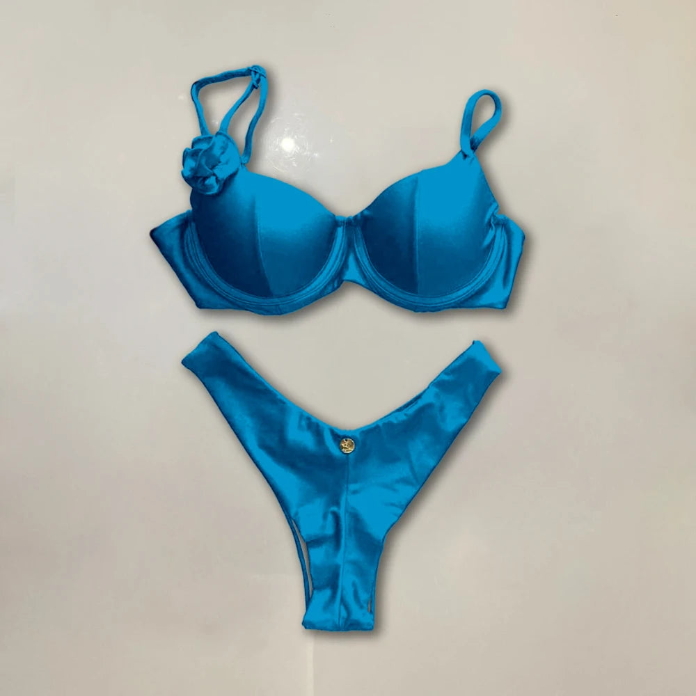 Vibrant two piece swimwear from Sexikinis featuring a playful print, perfect for beach and pool activities.