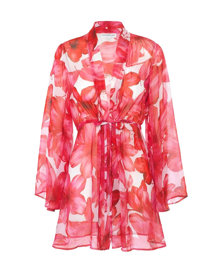 Summa vibe Girlie three piece swimsuit featuring vibrant print pattern, made from SPANDEX and POLYESTER for comfort and style.