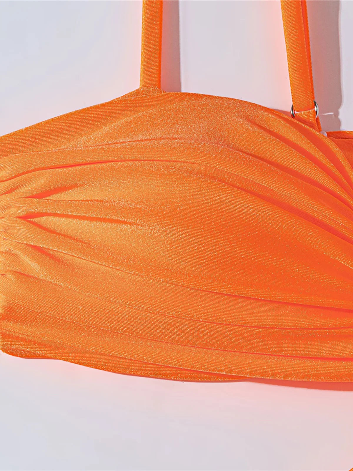 Tiki two piece swimsuit featuring a high waist design, made from nylon and spandex, perfect for beach outings.