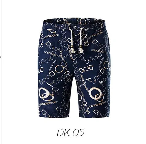 Trend Setter Men Beach Set featuring a stylish mandarin collar and short sleeves, perfect for summer beach outings.