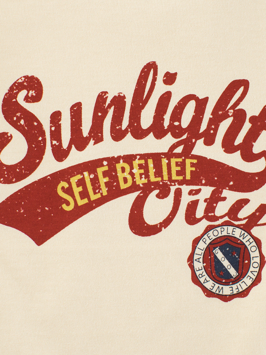 Autumn Baby Boys Long Sleeves Crew Neck shirt featuring letters print and color patchwork design, perfect for stylish toddlers.