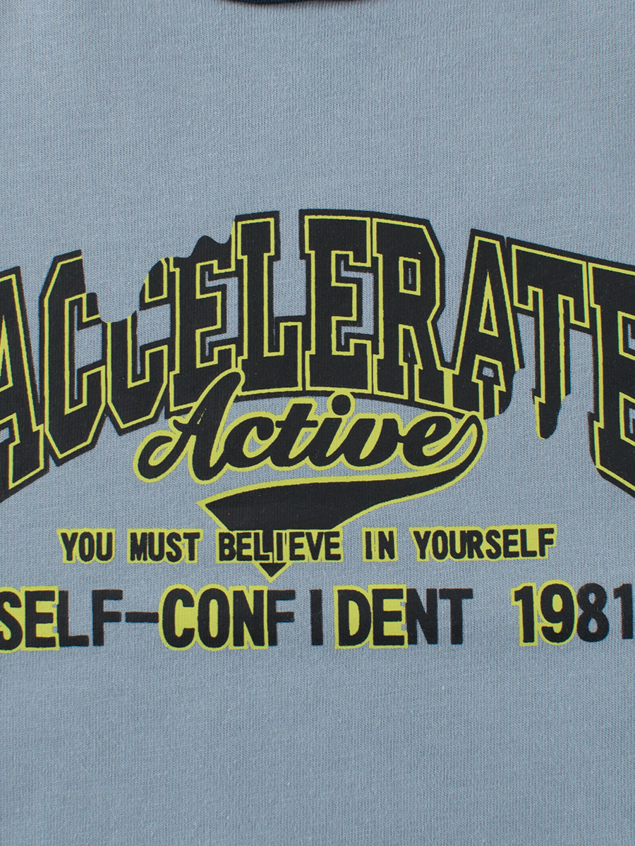 Autumn Baby Boys Long Sleeves Crew Neck in pink and blue with letters print design, perfect for stylish toddlers.