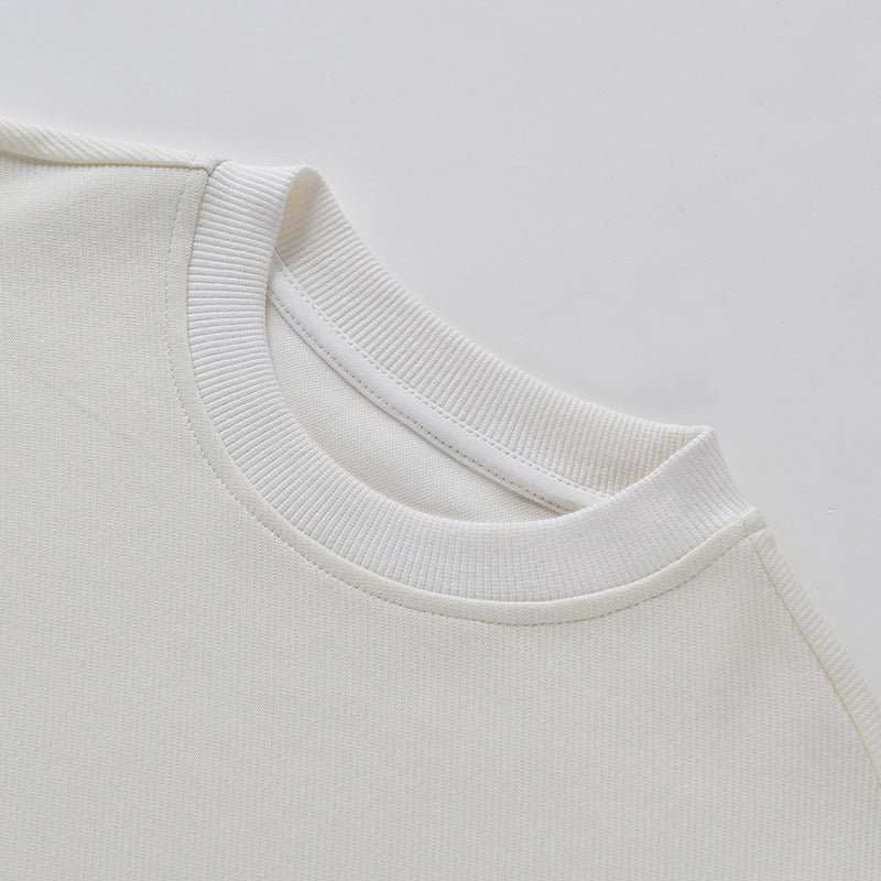 Baby boy and girl colorblock design long sleeve pullover hoodies in black and blue, showcasing a stylish and comfortable fit for children.