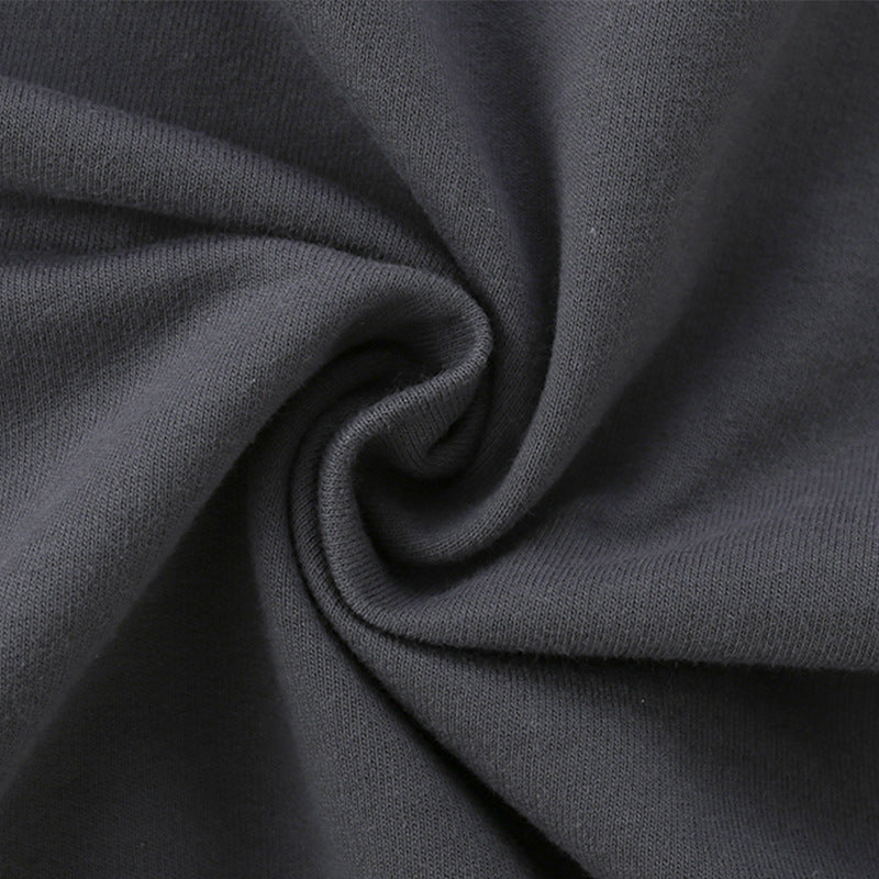 Baby boy sweatshirt featuring a cartoon animal pattern in grey, perfect for cooler months.