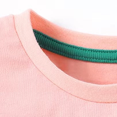 Bright orange Baby Boy Cartoon Dinosaur Print Tee with a 3D tail design, perfect for summer wear.