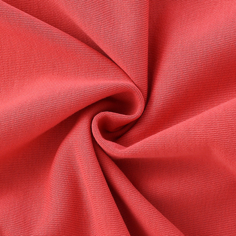 A vibrant orange baby hoodie featuring a cute cartoon bear pattern, made from soft cotton terry fabric, perfect for spring and autumn wear.