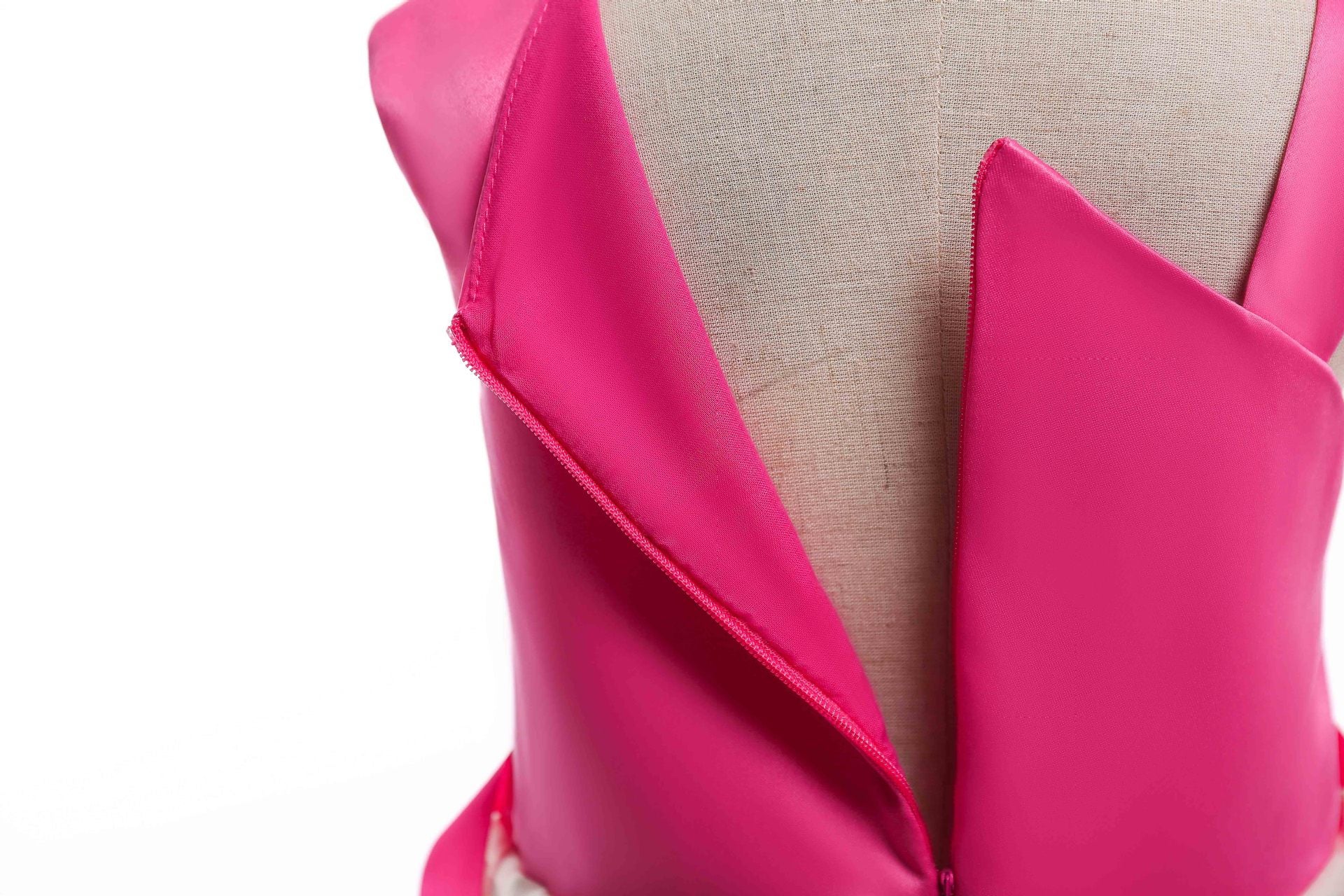 Baby Girl Floral Patched Pattern Striped Tutu Princess Dress featuring a one-shoulder design, colorful floral patches, and a tulle tutu in pink shades.