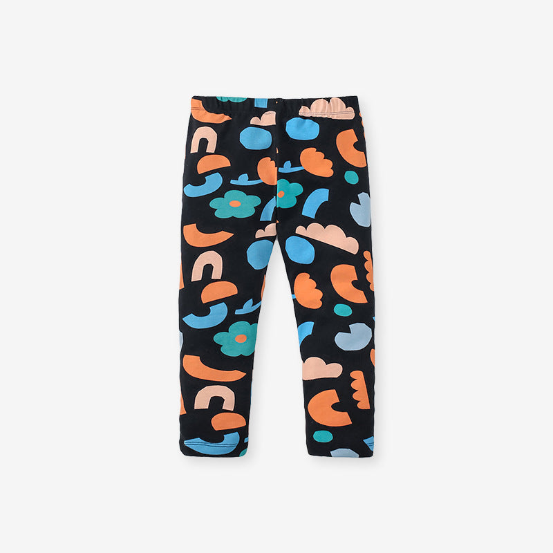 Baby girl floral pattern pullover with long pants set in green, featuring a charming floral design suitable for toddlers.