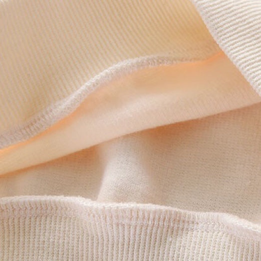 Baby girl hoodie featuring fruit embroidery and ruffle design in purple and apricot corduroy fabric.