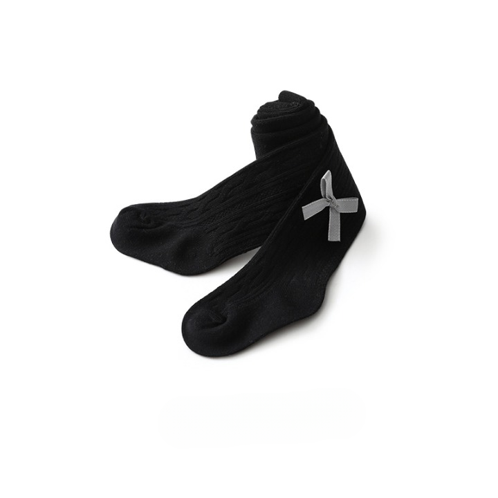 A pair of Baby Girl Solid Color Covered Leggings in various colors, showcasing their soft cotton material and elastic waistband.