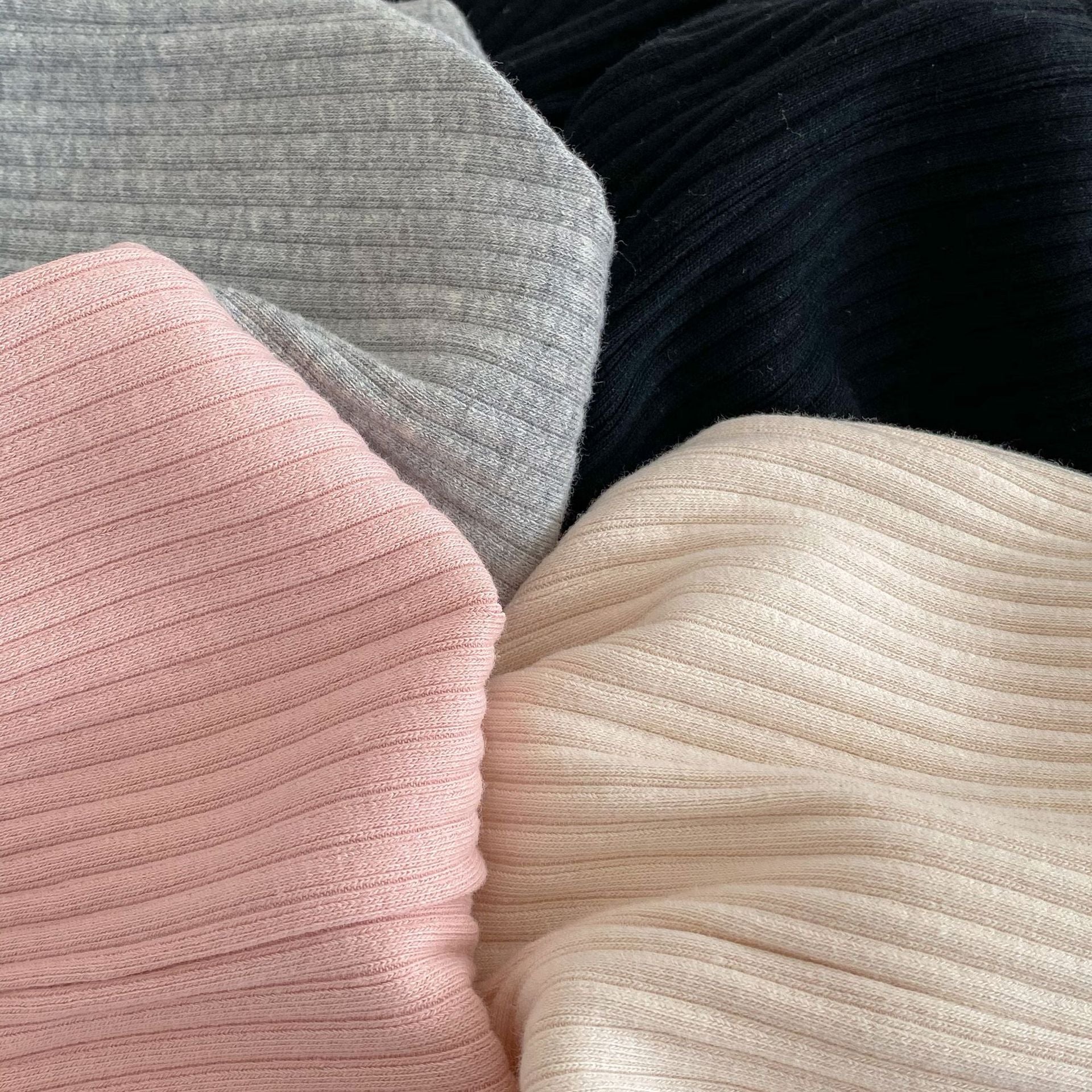 Baby girl soft cotton pants featuring a unique wooden ear design in solid colors.