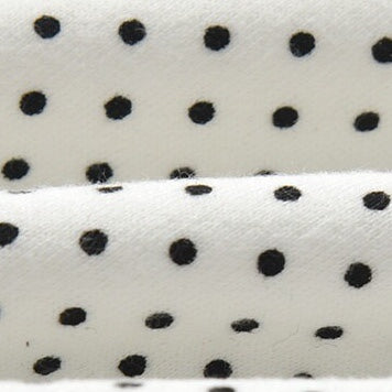 Baby Polka Dot Pattern Bow Patched Design Romper Jumpsuit in white and navy blue, featuring a stylish polka dot pattern and a cute bow.