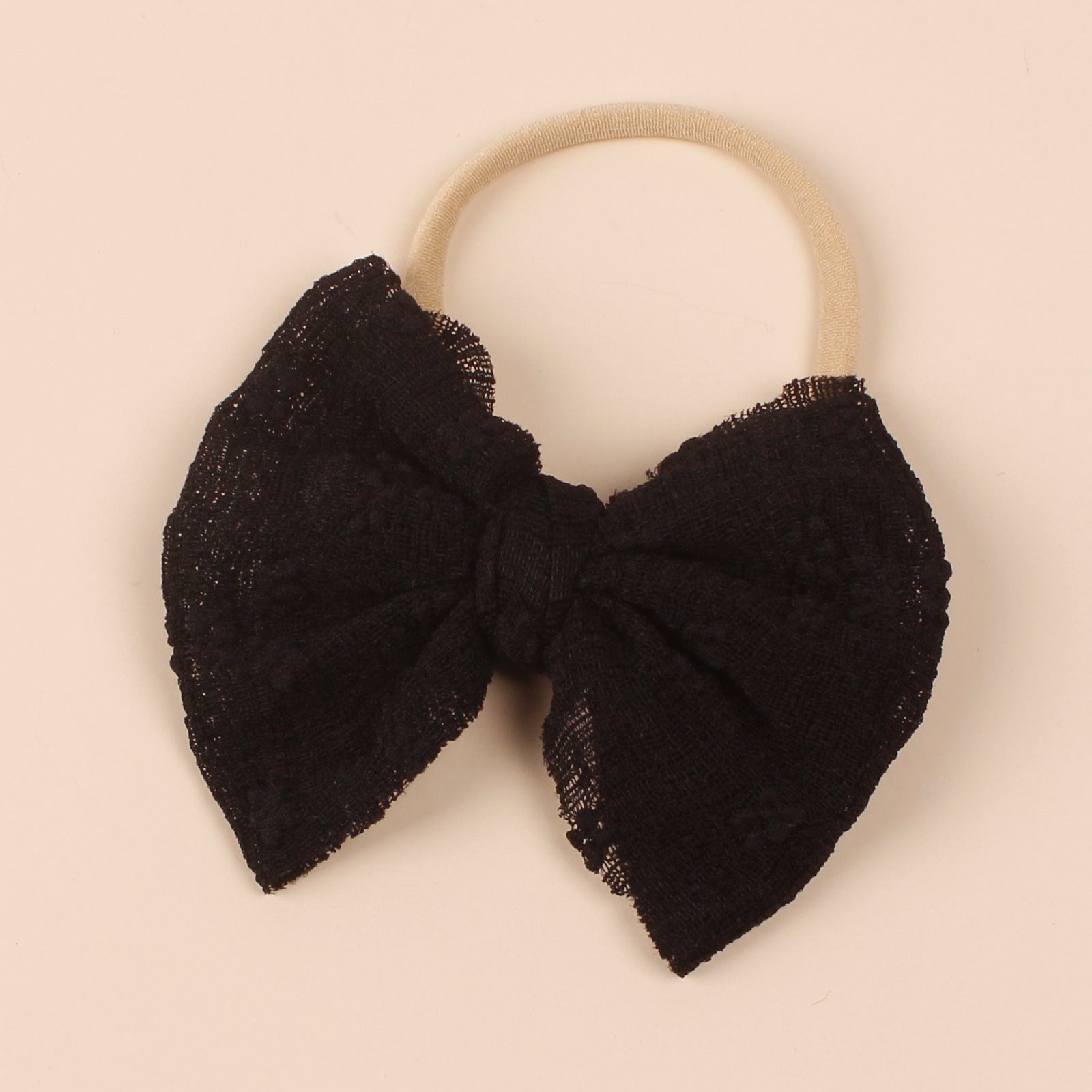Baby Simple Style Bow Tie Hair Tape in various colors, showcasing its cute design and soft cotton material.