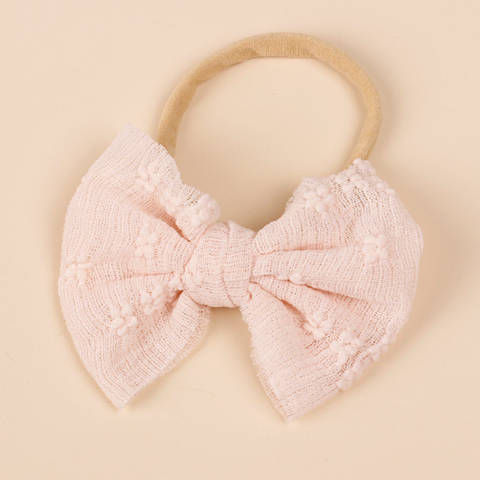 Baby Simple Style Bow Tie Hair Tape in various colors, showcasing its cute design and soft cotton material.