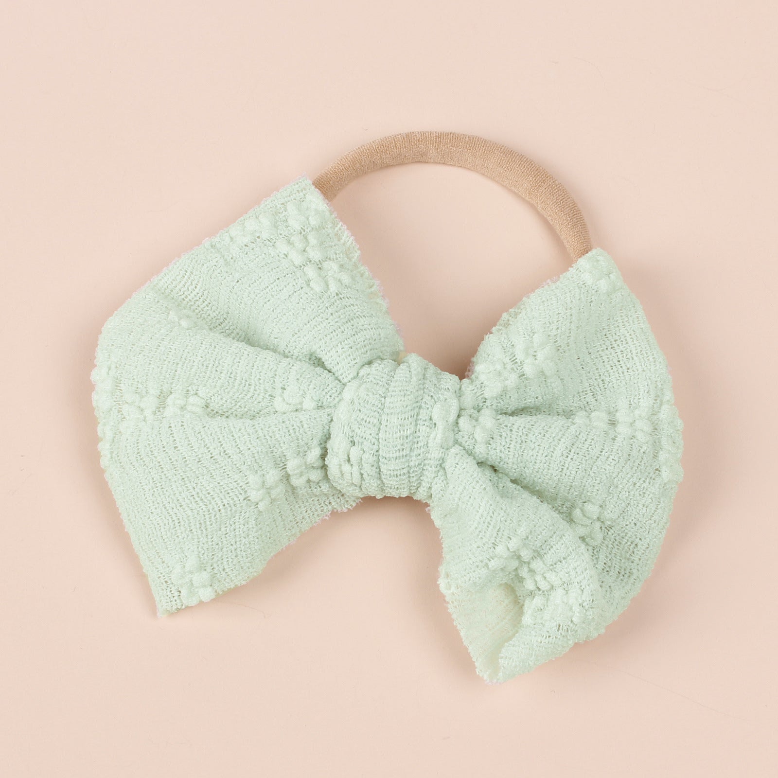 Baby Simple Style Bow Tie Hair Tape in various colors, showcasing its cute design and soft cotton material.