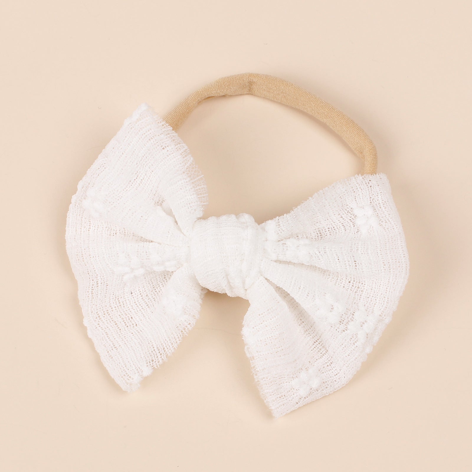 Baby Simple Style Bow Tie Hair Tape in various colors, showcasing its cute design and soft cotton material.