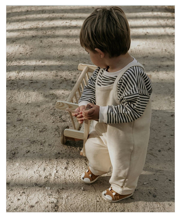 Baby unisex cozy crew neck long sleeve pullover in various colors including black, red, navy blue, green, yellow, beige, and brown.