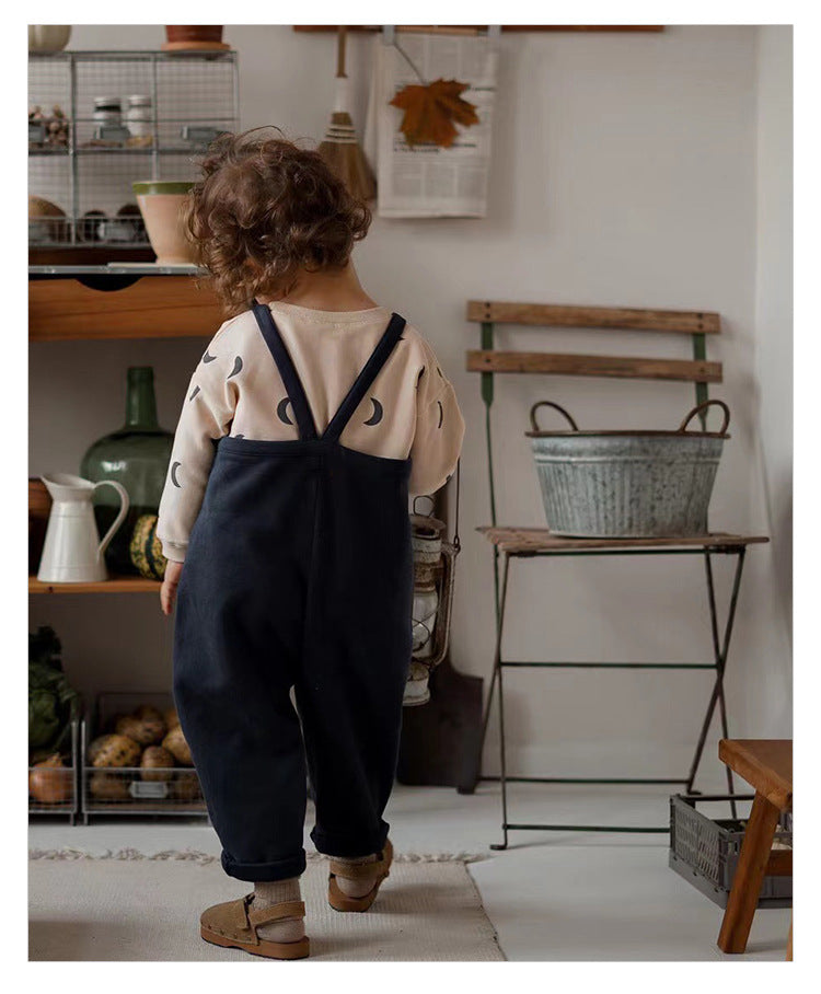 Baby unisex cozy crew neck long sleeve pullover in various colors including black, red, navy blue, green, yellow, beige, and brown.