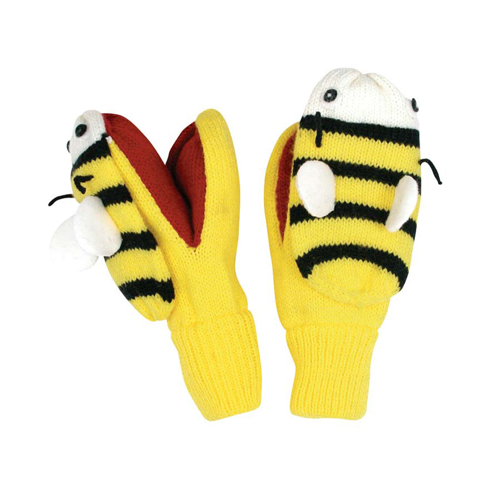 A pair of durable bee gloves designed for beekeeping, featuring a textured grip and elastic cuffs for a secure fit.