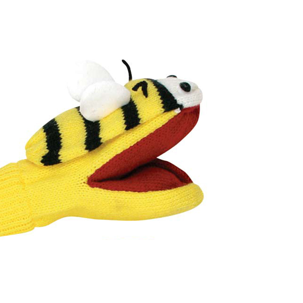 A pair of durable bee gloves designed for beekeeping, featuring a textured grip and elastic cuffs for a secure fit.